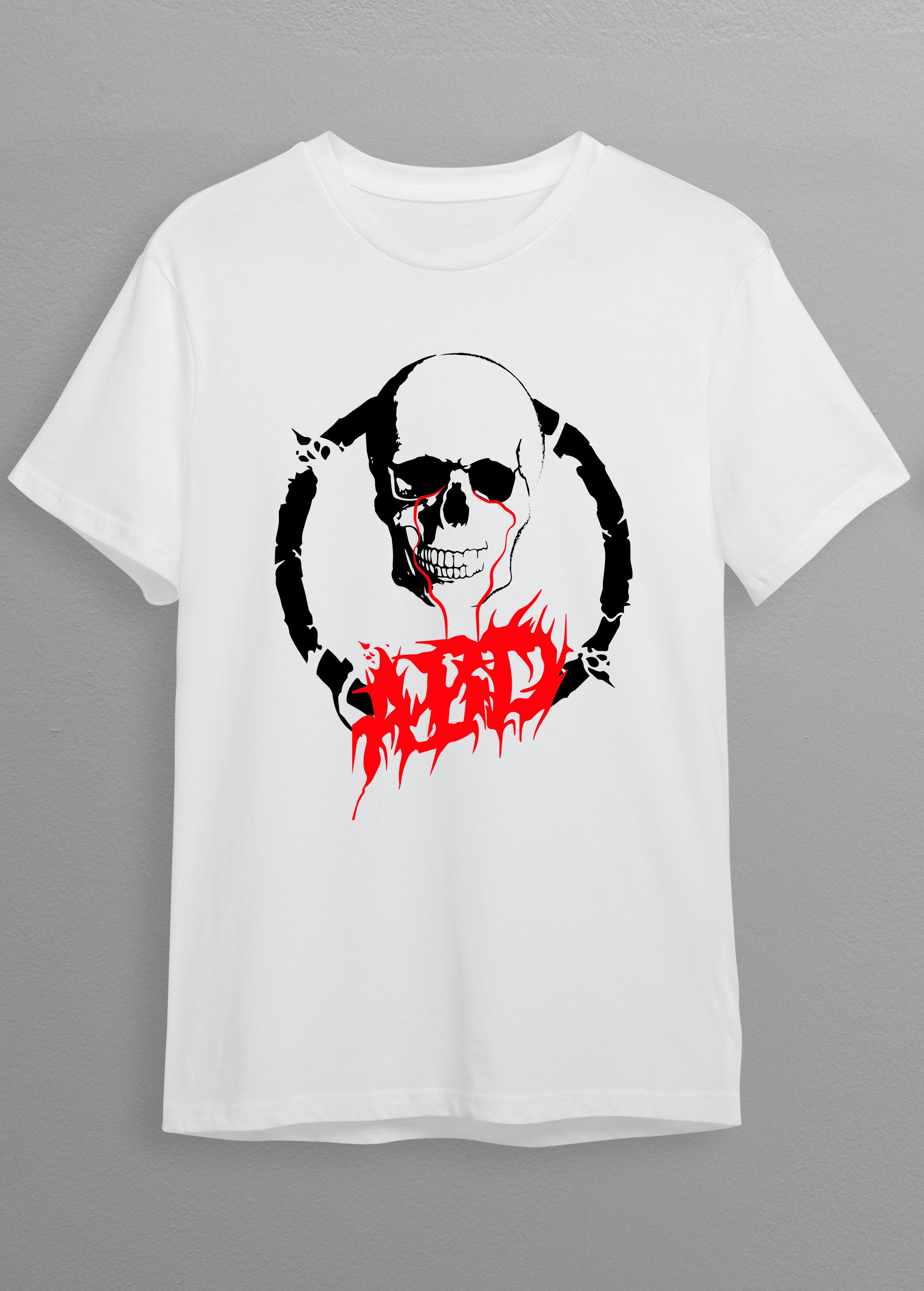 Футболка классическая "ABD Blood Skull" унисекс