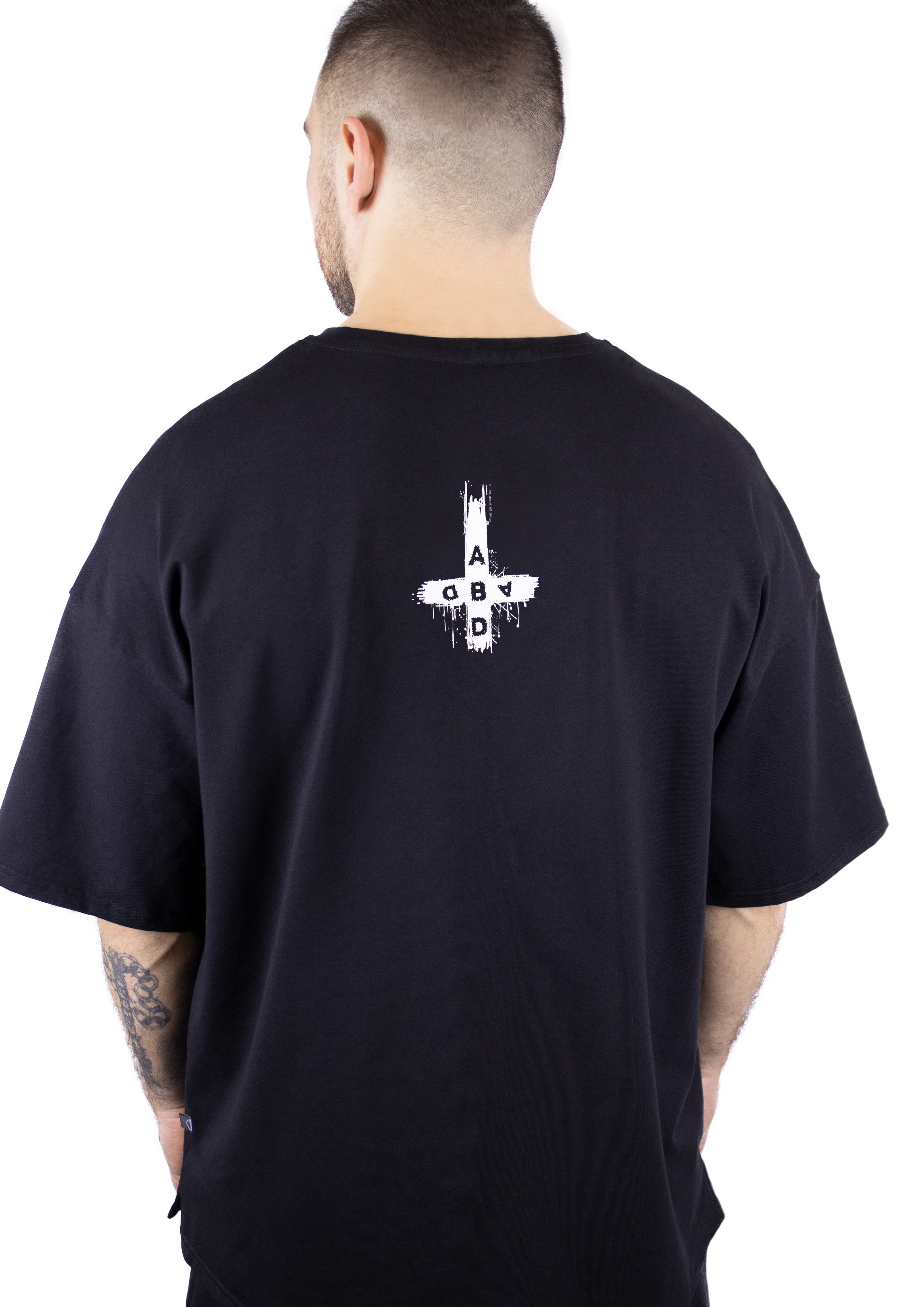 Футболка оверсайз "Kreuze Front Black" мужская