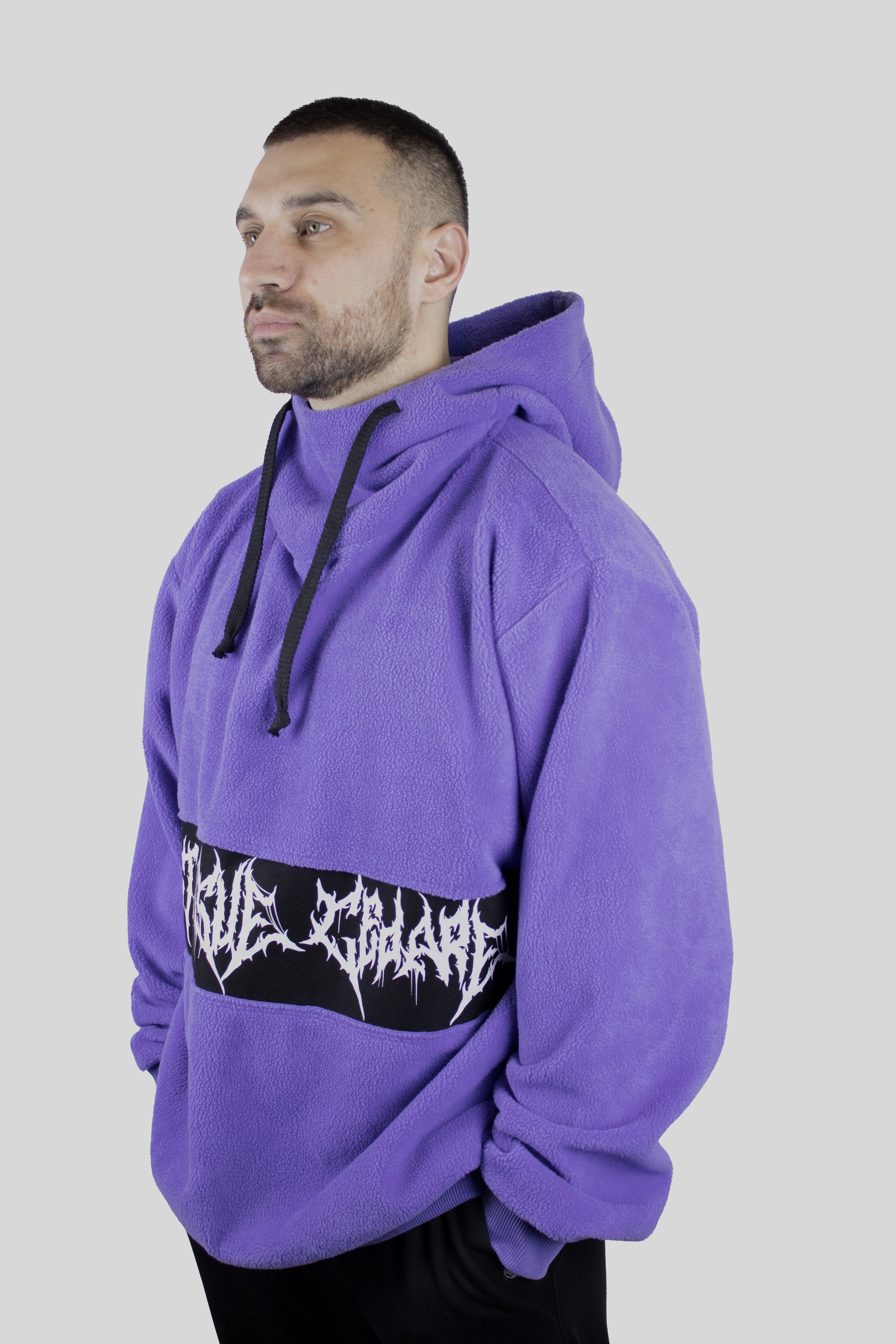 Худи оверсайз из барашка "Вязь горизонт SSC" мужской